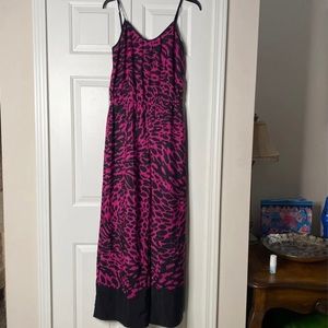 Michael Kors hot pink & black leopard jumpsuit!